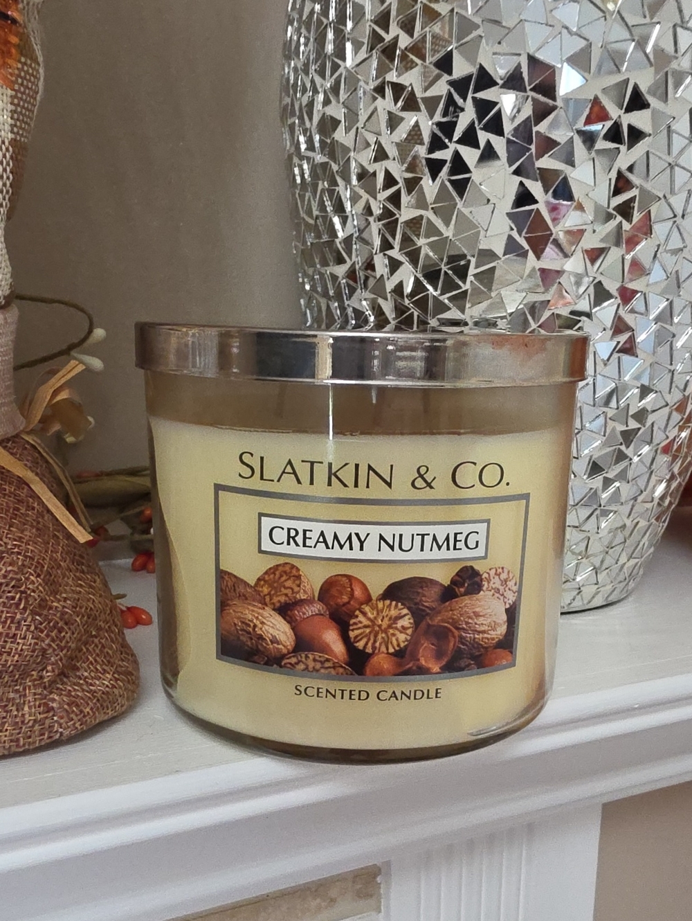 🌟 BATH & BODY WORKS Creamy Nutmeg 3 Wick Candle 🌟